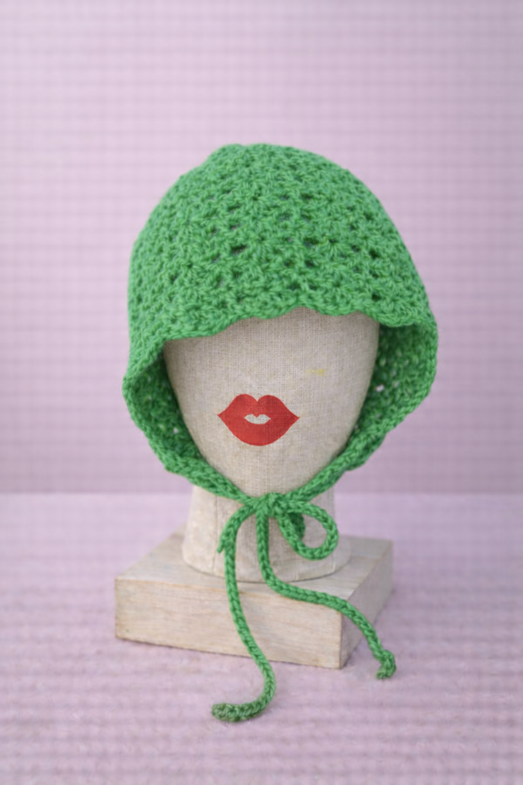 Pua Hat • Verde y punto.